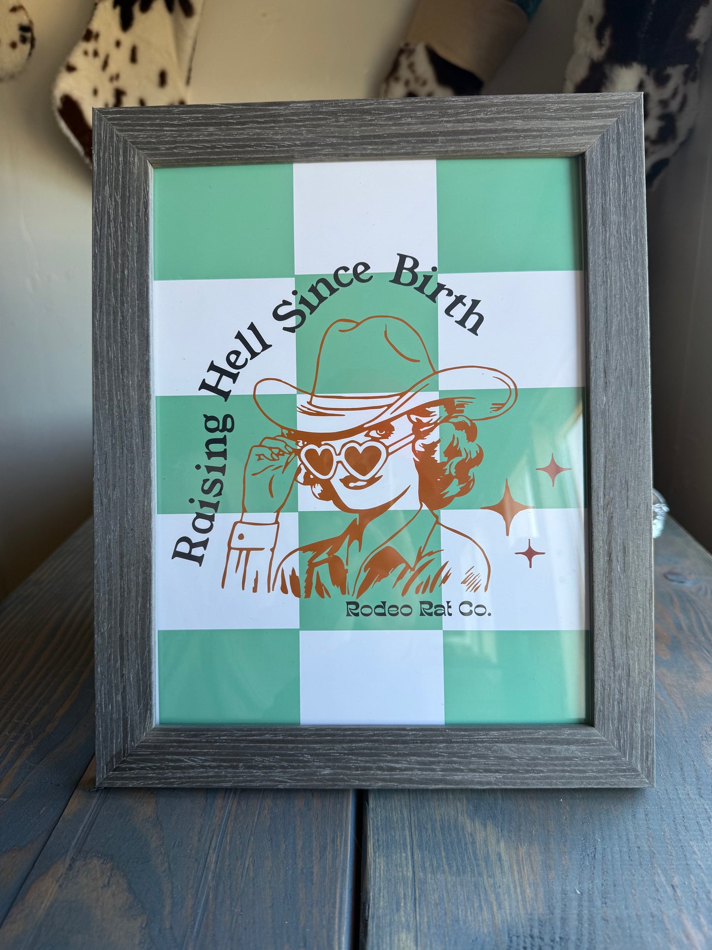 Raising Hell Since Birth Wall Decor